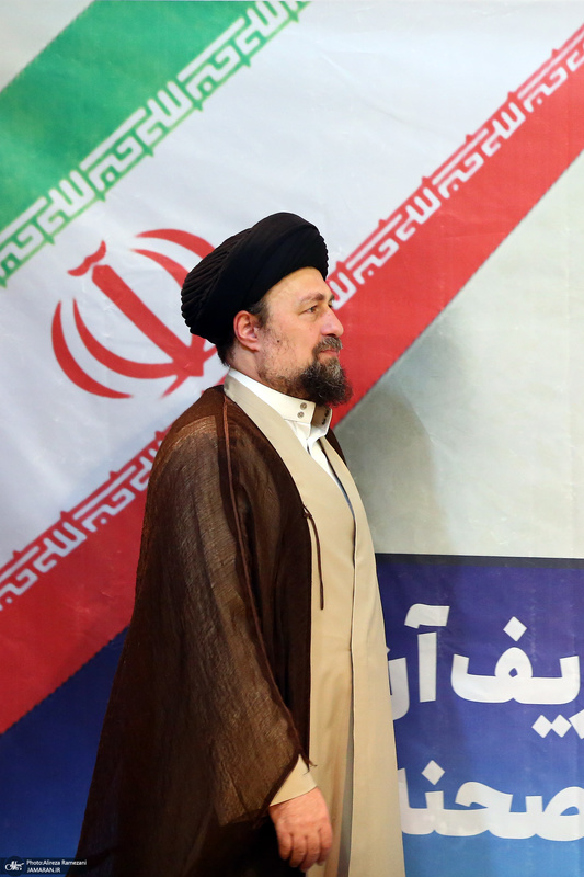 حضور سید حسن خمینی در مرحله دوم انتخابات ریاست جمهوری چهاردهم
