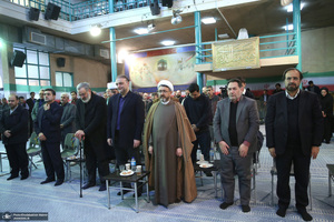 رونمایی از پرده نقالی خوانی (امام مردم) در حسینیه جماران