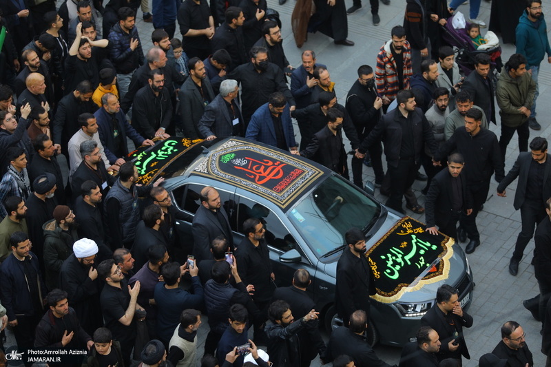 دسته عزاداری شهادت حضرت علی (ع) با حضور آیت‌الله العظمی وحید خراسانی