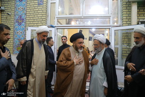 مراسم ترحیم آیت الله العظمی محفوظی (ره) در مسجد رفعت قم