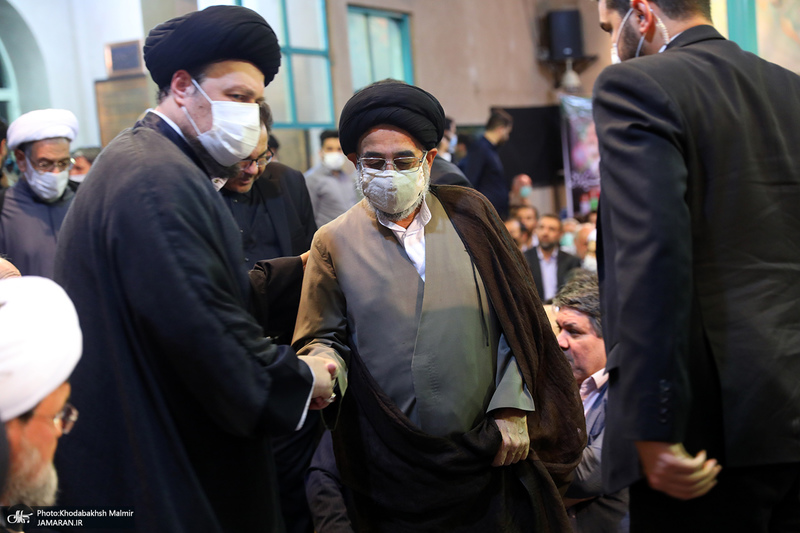 مراسم وداع با پیکر حجت الاسلام و المسلمین سید محمود دعایی در حسینیه جماران -3