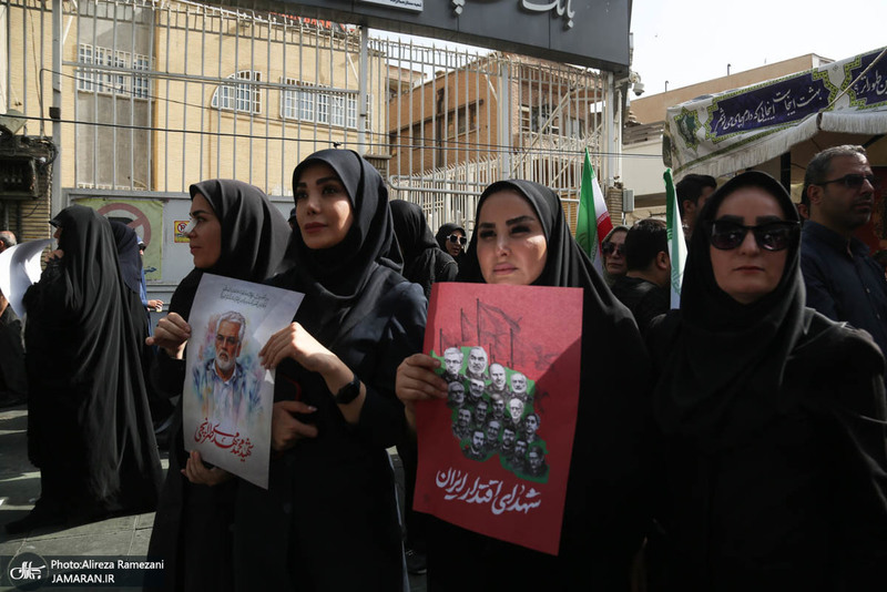 مراسم تشییع شهدای جنگ تحمیلی رژیم صهیونیستی در تهران-2