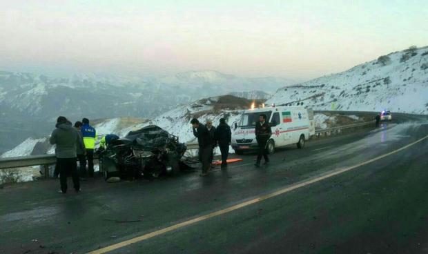 حادثه رانندگی در جاده اردبیل ، سرچم یک کشته و یک مصدوم بر جای گذاشت