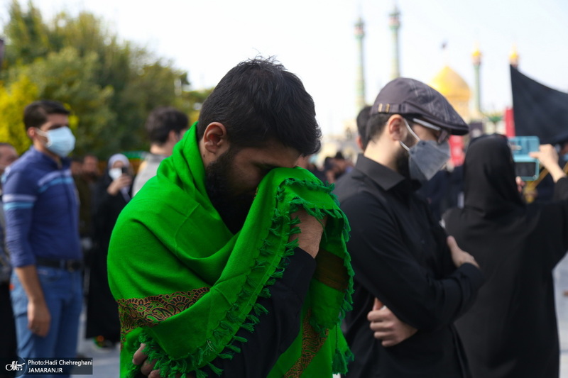 عزاداری خادمین حرم کریمه اهل بیت در روز شهادت امام رضا(ع)