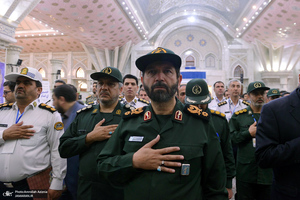 تجدید میثاق فرمانده و پرسنل قرارگاه شهید فهمیده با آرمان های حضرت امام خمینی (س)