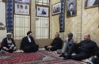 حضور علی لاریجانی در بیت امام خمینی در نجف اشرف