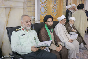 مراسم بزرگداشت آیت‌الله العظمی فیاض در حرم مطهر حضرت معصومه (س)