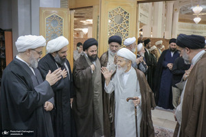 مراسم بزرگداشت آیت‌الله العظمی فیاض در حرم مطهر حضرت معصومه (س)