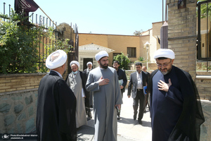 بازدید رئیس موسسه تنظیم و نشر آثار امام خمینی (س) از کتابخانه پژوهشگاه قوه‌قضاییه