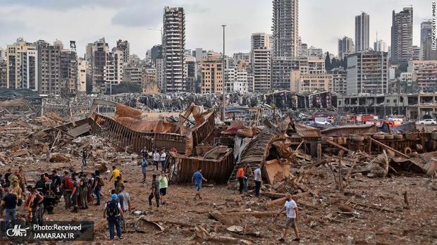 تصاویر جدید از عمق ویرانی ناشی از انفجار بیروت