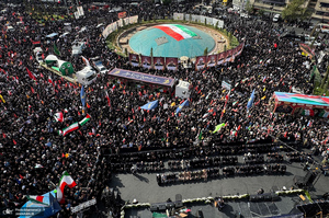 مراسم تشییع شهدای جنگ تحمیلی رژیم صهیونیستی در تهران-4