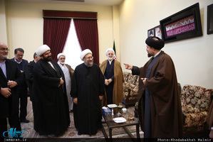 حاشیه تجدید میثاق رئیس قوه قضائیه و مسئولان عالی قضایی با آرمان‌های امام خمینی(س)