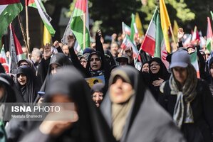 تشییع پیکر مطهر خانواده شهید حمله تروریستی رژیم صهیونیستی در ساری