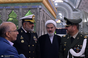 تجدید میثاق فرمانده و پرسنل نیروی دریایی ارتش جمهوری اسلامی ایران با آرمان‌های امام خمینی(س)