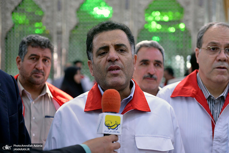 تجدید میثاق مدیران و امدادگران جمعیت هلال احمر با آرمان های امام خمینی(س)