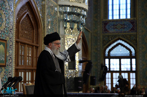 سخنرانی رهبر معظم انقلاب در اجتماع عظیم زائران و مجاوران حرم رضوی