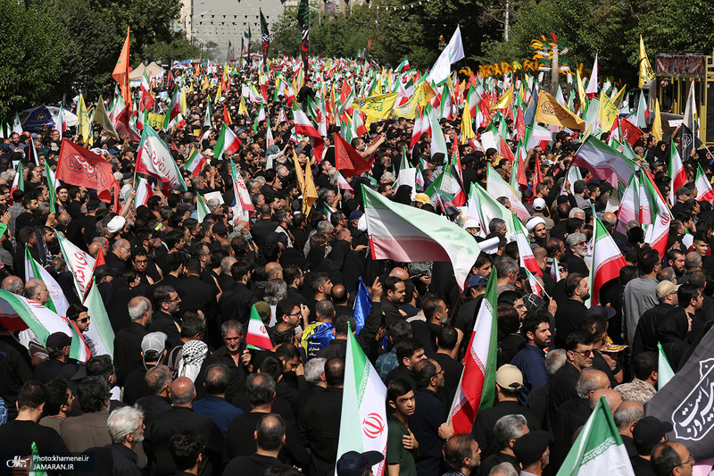 مراسم تشییع شهدای جنگ تحمیلی رژیم صهیونیستی در تهران-5