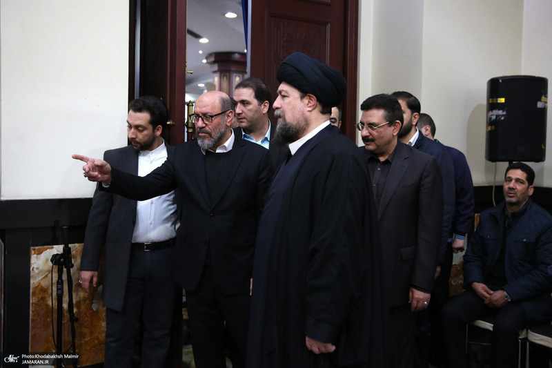 دیدار با رئیس و جمعی از کارکنان بنیاد مستضعفان با سیدحسن خمینی