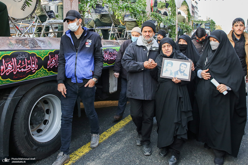 مراسم تشییع 200 شهید گمنام دفاع مقدس در تهران -1