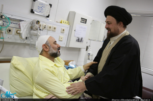 عیادت سید حسن خمینی از حجت الاسلام و المسلمین نقویان