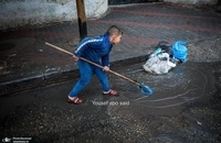  حمله طوفان و هوای سرد به آوارگان فلسطینی در رفح (1)