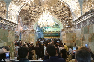 مراسم آغاز  سال 1401 در حرم کریمه اهل بیت (ع)‎