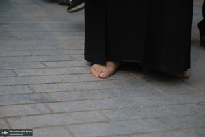 دسته عزاداری شهادت حضرت علی (ع) با حضور آیت‌الله العظمی وحید خراسانی