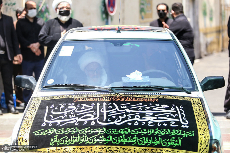 مراسم شهادت امام جعفر صادق(ع) با حضور آیت الله العظمی وحید خراسانی