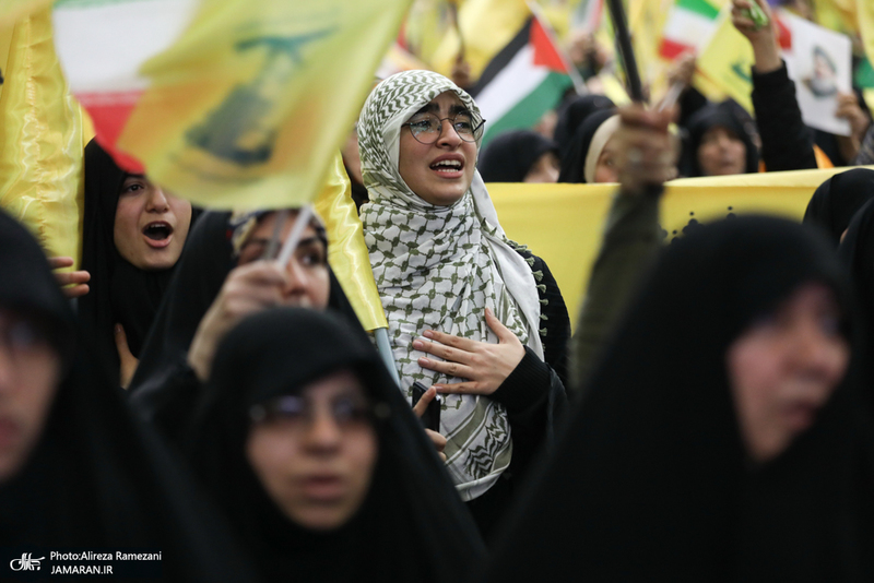 مراسم بزرگداشت شهیدان سید حسن نصرالله و سید هاشم صفی الدین در تهران