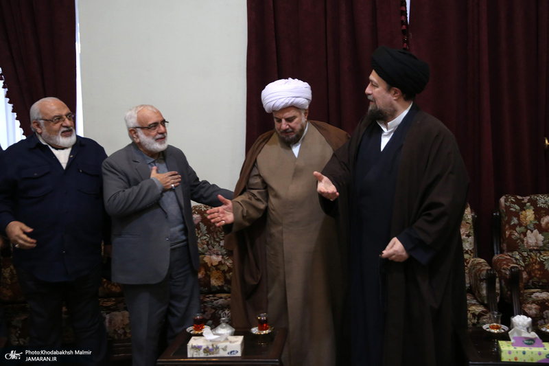 دیدار رئیس، مدیران و جمعی از کارکنان کمیته امداد امام خمینی (ره) با سید حسن خمینی
