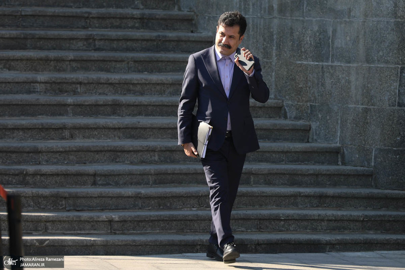 هیئت دولت در جمع خبرنگاران - عبدالکریم حسین زاده