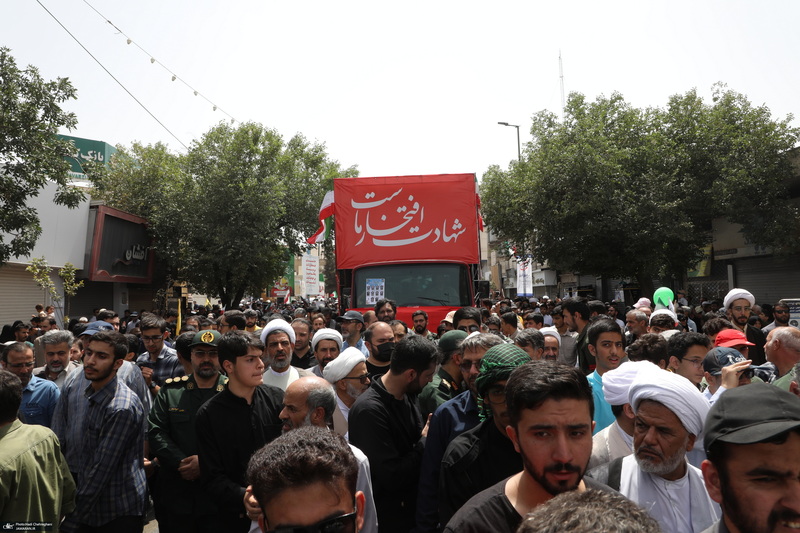 جمعه خشم و نصر و تشییع پنج شهید حمله رژیم صهیونیستی در قم