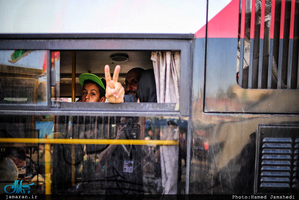 ورود زائران عراقی به کربلا