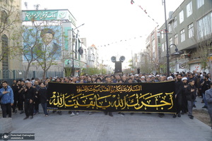 دسته عزاداری شهادت حضرت علی (ع) با حضور آیت‌الله العظمی وحید خراسانی