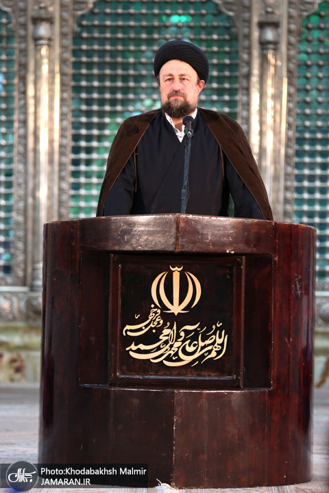 مراسم تجدید میثاق قوه‌ قضائیه با آرمان‌های امام خمینی(س) در حرم امام،