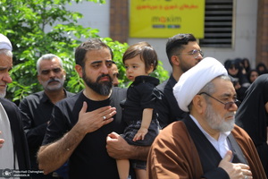 دسته عزای شهادت امام صادق(ع) با حضور آیت الله العظمی وحید خراسانی