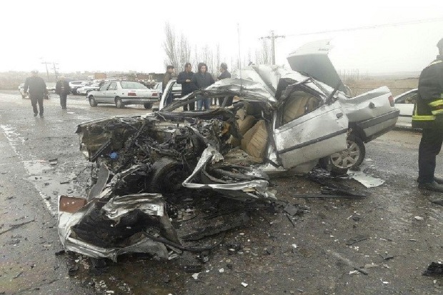 تصادف زنجیره ای در جاده یاسوج اصفهان مصدوم برجا گذاشت