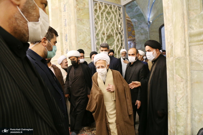 مراسم بزرگداشت همسر آیت الله جوادی آملی در مسجد اعظم قم