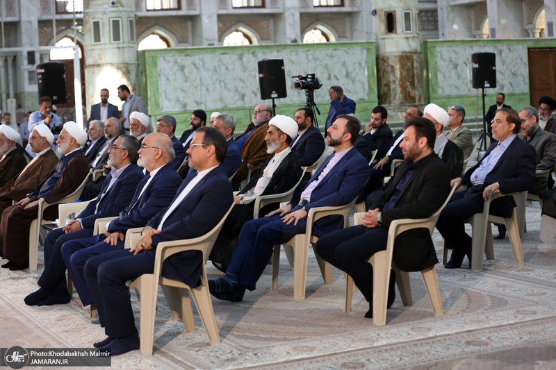 مراسم تجدید میثاق قوه‌ قضائیه با آرمان‌های امام خمینی(س) در حرم امام،