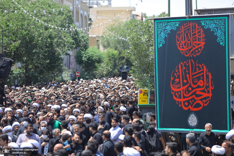 دسته عزاداری روز شهادت امام صادق (ع) با حضور آیت الله العظمی وحید خراسانی