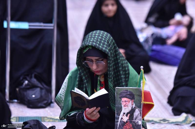 مراسم شام غریبان شهادت امام رضا (ع) در حرم مطهر امام خمینی
