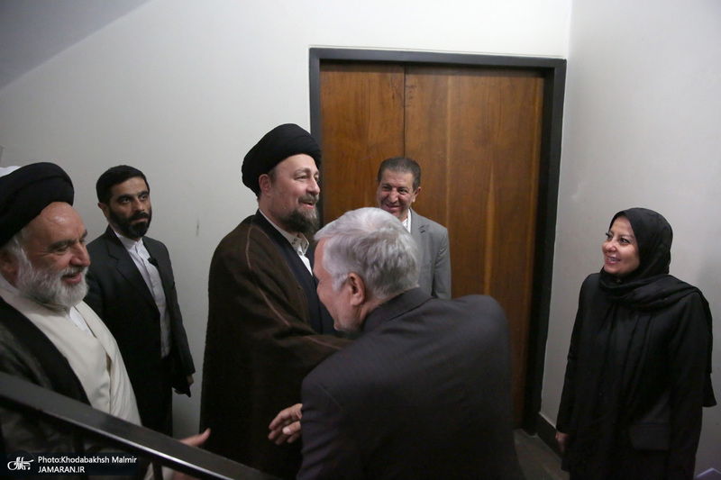 حضور سید حسن خمینی در منزل سفیر فلسطین در ایران