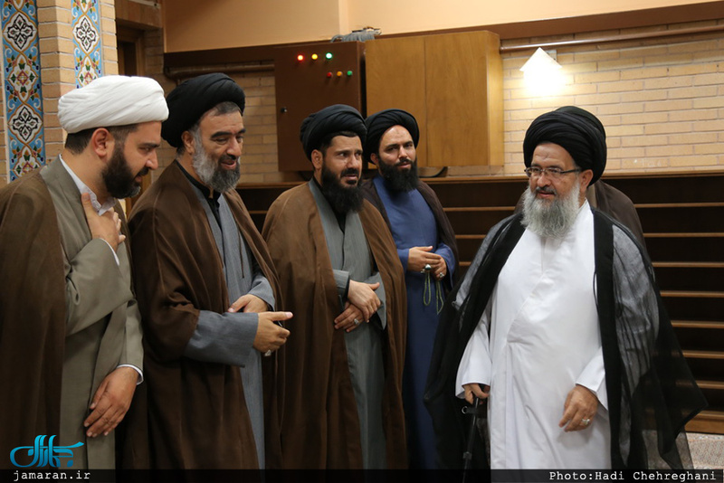 مراسم بزرگداشت والده آیت الله واعظ موسوی در بیت علامه طباطبایی قم