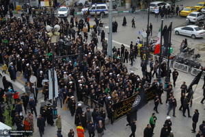 دسته عزاداری شهادت حضرت علی (ع) با حضور آیت‌الله العظمی وحید خراسانی