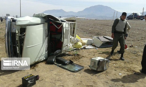 ۱۳ تن در هشت حادثه رانندگی شرق سمنان مصدوم  شدند