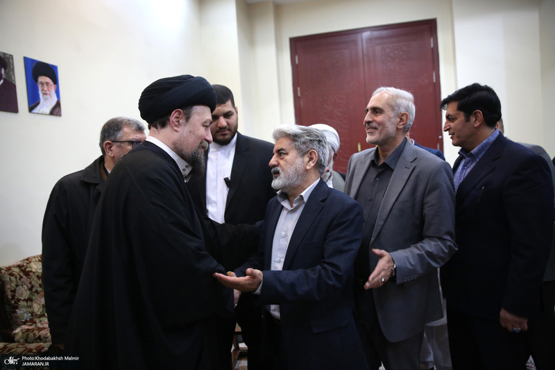 حاشیه دیدار نمایندگان مجلس با سید حسن خمینی