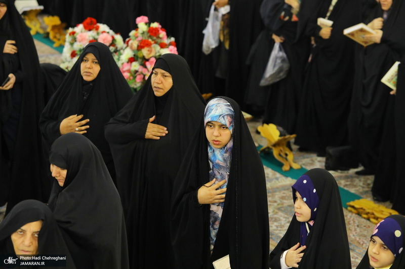 آیین ترتیل خوانی قرآن کریم در حرم حضرت معصومه (س)‎‎