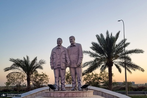 محل شهادت سردار حاج قاسم سلیمانی و ابومهدی المهندس  در فرودگاه بغداد