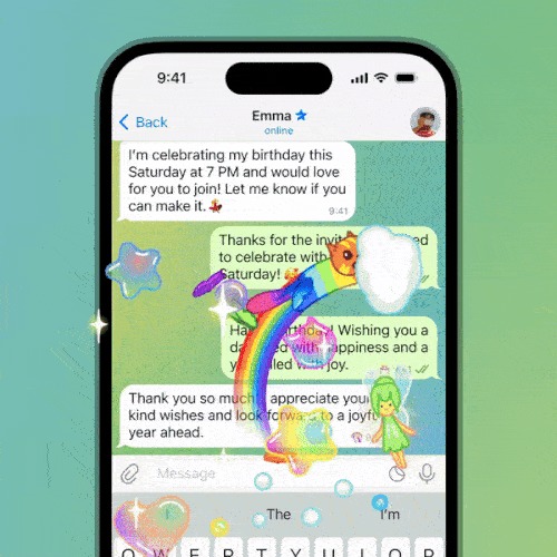 بروزرسانی تلگرام با افکت‌های نمایشی برای پیام‌ها و دسترسی به هشتگ‌ها!