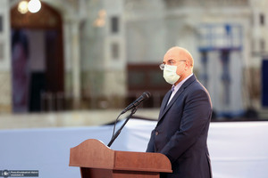 تجدید میثاق رئیس و نمایندگان مجلس شورای اسلامی با آرمان‌های امام خمینی(س)